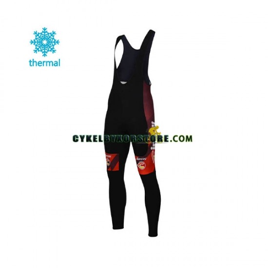 Herr Långa cykelbyxor med hängslen Vinter Thermal Fleece 2018 Cinelli Chrome N001