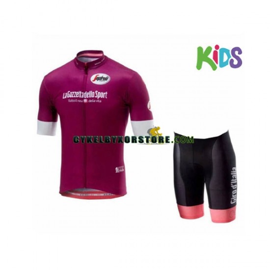 Barn Cykeltröjor och Cykelshorts 2018 Giro d Italia N004