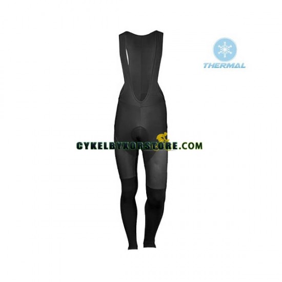 Herr Cykeltröjor Långärmad och Bib Cykeltights Vinter Thermal Fleece 2018 Lotto Soudal N001