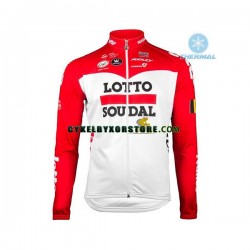 Herr Cykeltröjor Vinter Thermal Fleece 2018 Lotto Soudal N001