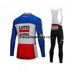 Herr Cykeltröjor Långärmad och Bib Cykeltights 2018 Lotto Soudal N003