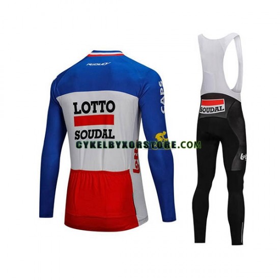 Herr Cykeltröjor Långärmad och Bib Cykeltights 2018 Lotto Soudal N003