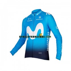 Herr Cykeltröjor Långärmad 2018 Movistar Team N001