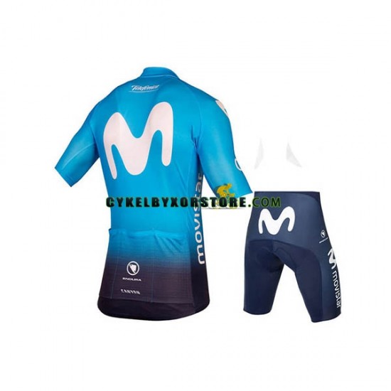 Barn Cykeltröjor och Cykelshorts 2018 Movistar Team N001
