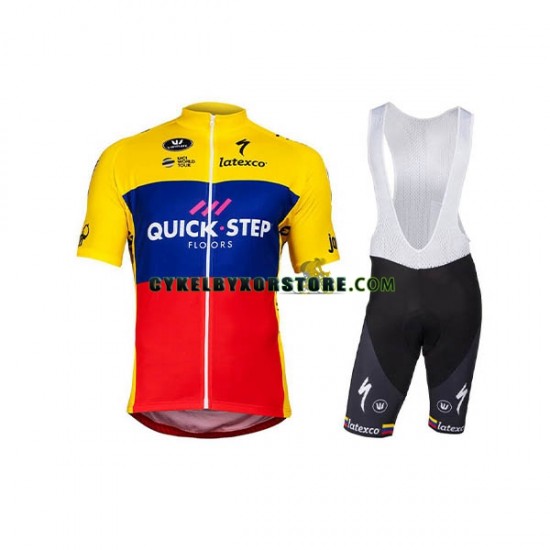 Herr Cykeltröjor och Bib Cykelshorts 2018 Quick Step Ecuador Champion