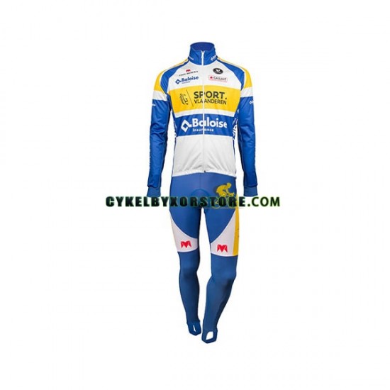 Herr Cykeltröjor Långärmad och Bib Cykeltights 2018 Sport Vlaanderen-Baloise N001