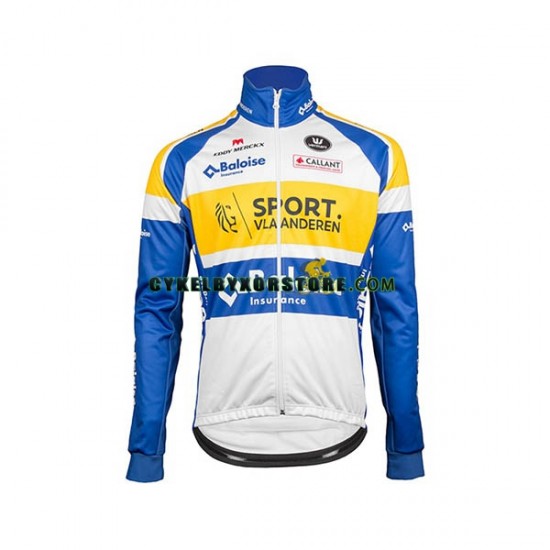 Herr Cykeltröjor Långärmad och Bib Cykeltights 2018 Sport Vlaanderen-Baloise N001