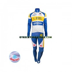 Herr Cykeltröjor Långärmad och Bib Cykeltights Vinter Thermal Fleece 2018 Sport Vlaanderen-Baloise N001