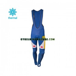 Herr Långa cykelbyxor med hängslen Vinter Thermal Fleece 2018 Sport Vlaanderen-Baloise N001