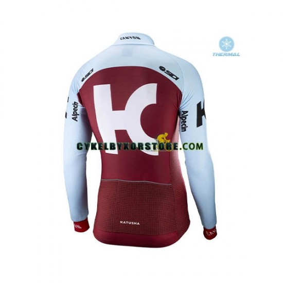 Herr Cykeltröjor Vinter Thermal Fleece 2018 Team Katusha Alpecin N001