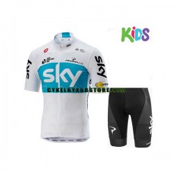 Barn Cykeltröjor och Cykelshorts 2018 Team Sky N001