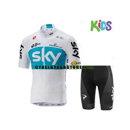 Barn Cykeltröjor och Cykelshorts 2018 Team Sky N001
