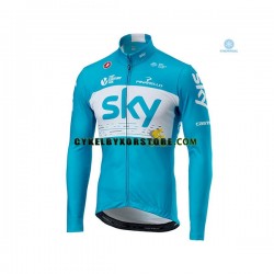 Herr Cykeltröjor Vinter Thermal Fleece 2018 Team Sky N002