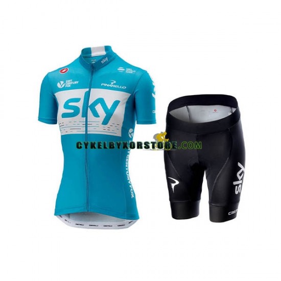 Dam Cykeltröjor och Cykelshorts 2018 Team Sky N002