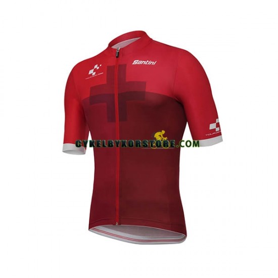 Herr Cykeltröjor och Bib Cykelshorts 2018 Tour of Switzerland N003
