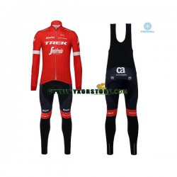 Herr Cykeltröjor Långärmad och Bib Cykeltights Vinter Thermal Fleece 2018 Trek-Segafredo N001