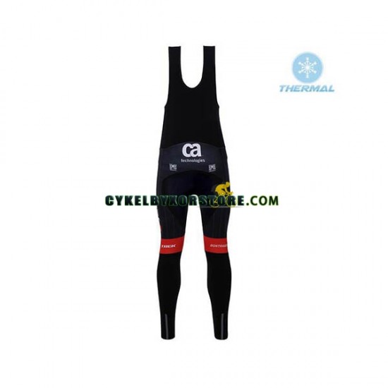 Herr Cykeltröjor Långärmad och Bib Cykeltights Vinter Thermal Fleece 2018 Trek-Segafredo N001