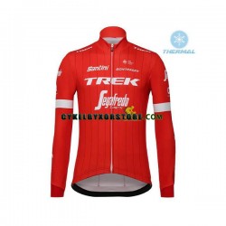 Herr Cykeltröjor Vinter Thermal Fleece 2018 Trek-Segafredo N001