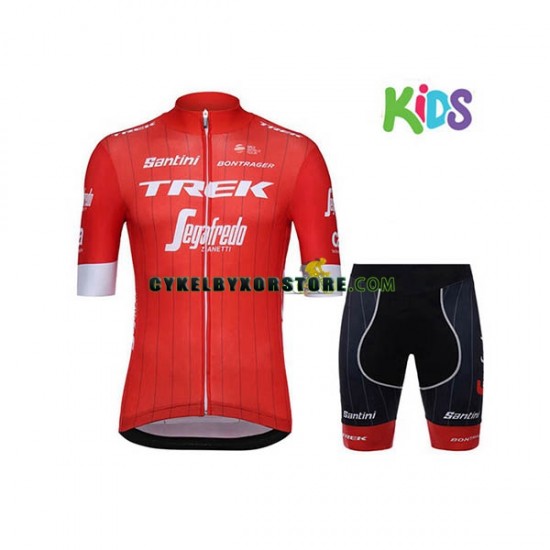 Barn Cykeltröjor och Cykelshorts 2018 Trek-Segafredo N001