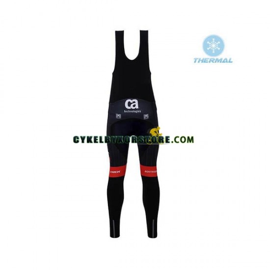 Herr Cykeltröjor Långärmad och Bib Cykeltights Vinter Thermal Fleece 2018 Trek-Segafredo N002