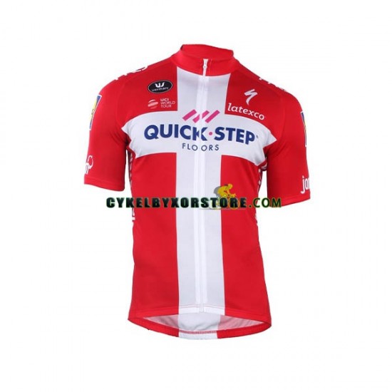 Herr Cykeltröjor Kortärmad 2018-2019 Quick Step N001