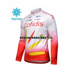 Herr Cykeltröjor Vinter Thermal Fleece 2019 Cofidis Pro Team N001