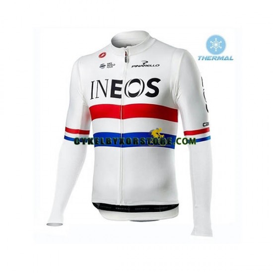 Herr Cykeltröjor Vinter Thermal Fleece 2019 TEAM INEOS N001