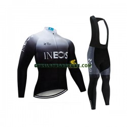 Herr Cykeltröjor Långärmad och Bib Cykeltights 2019 TEAM INEOS N003