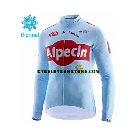 Herr Cykeltröjor Vinter Thermal Fleece 2019 Team Katusha Alpecin N001