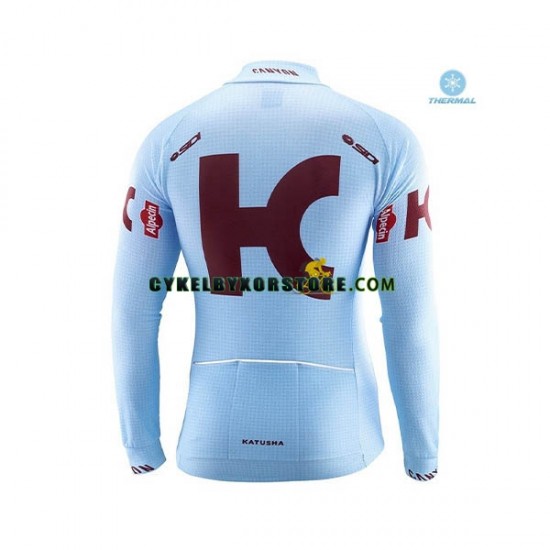 Herr Cykeltröjor Vinter Thermal Fleece 2019 Team Katusha Alpecin N001