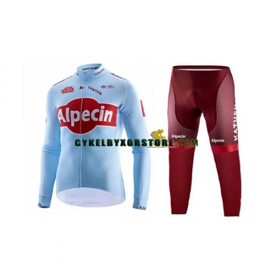 Herr Cykeltröjor Långärmad och Cykeltights 2019 Team Katusha Alpecin N001