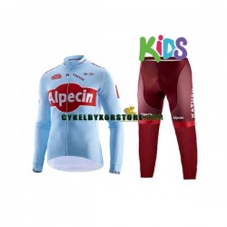 Barn Cykeltröjor Långärmad och Cykeltights 2019 Team Katusha Alpecin N001