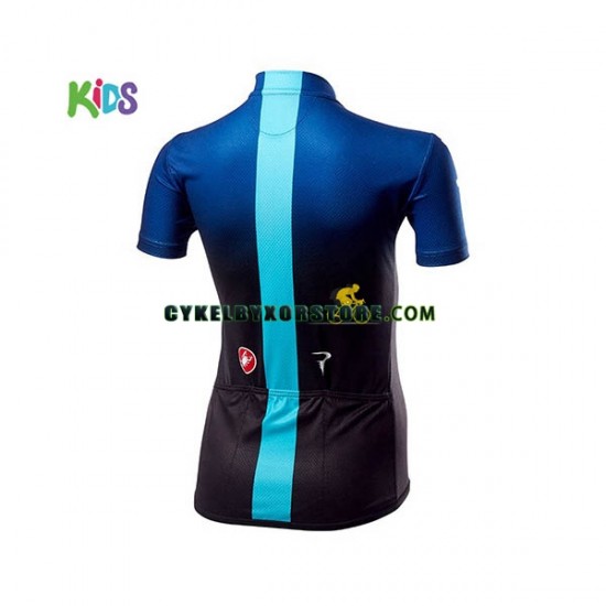 Barn Cykeltröjor Kortärmad 2019 Team Sky N001