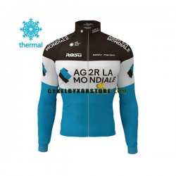 Herr Cykeltröjor Vinter Thermal Fleece 2020 AG2R La Mondiale N001