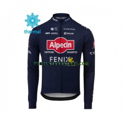Herr Cykeltröjor Vinter Thermal Fleece 2020 Alpecin-Fenix N001