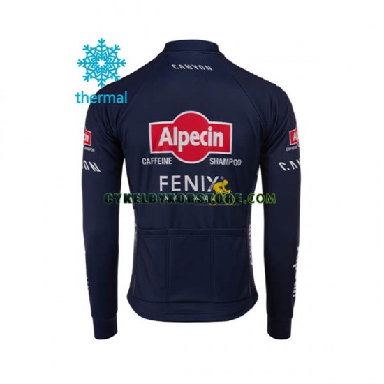 Herr Cykeltröjor Vinter Thermal Fleece 2020 Alpecin-Fenix N001