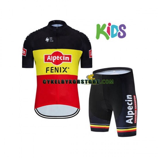 Barn Cykeltröjor och Cykelshorts 2020 Alpecin-Fenix N002