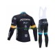 Herr Cykeltröjor Långärmad och Bib Cykeltights 2020 Astana Pro Team N002
