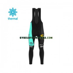 Herr Långa cykelbyxor med hängslen Vinter Thermal Fleece 2020 Bianchi Countervail N001