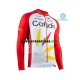 Herr Cykeltröjor Långärmad och Bib Cykeltights Vinter Thermal Fleece 2020 Cofidis Pro Team N001