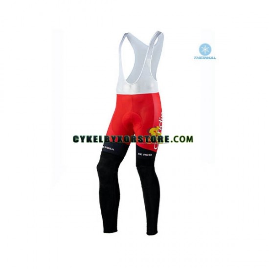 Herr Cykeltröjor Långärmad och Bib Cykeltights Vinter Thermal Fleece 2020 Cofidis Pro Team N001