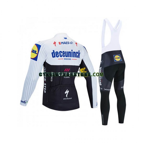 Herr Cykeltröjor Långärmad och Bib Cykeltights 2020 Deceuninck-Quick-Step N004