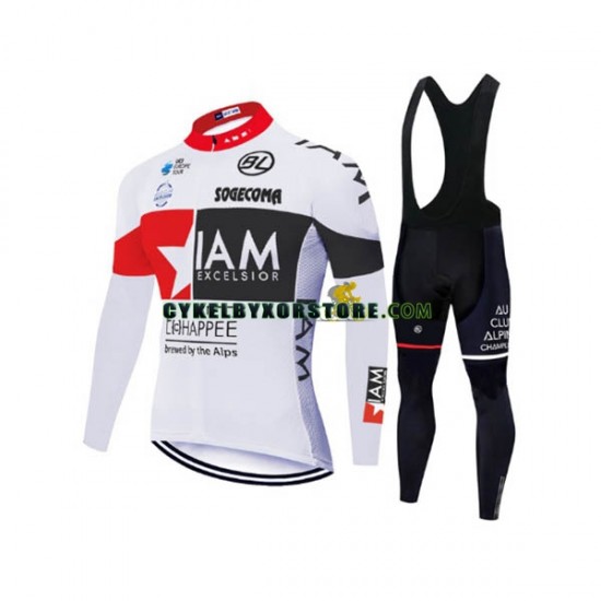 Herr Cykeltröjor Långärmad och Bib Cykeltights 2020 IAM Cycling N001