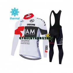 Herr Cykeltröjor Långärmad och Bib Cykeltights Vinter Thermal Fleece 2020 IAM Cycling N001