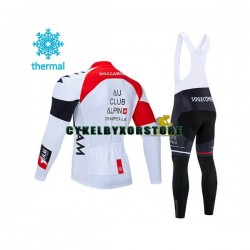 Herr Cykeltröjor Långärmad och Bib Cykeltights Vinter Thermal Fleece 2020 IAM Cycling N001
