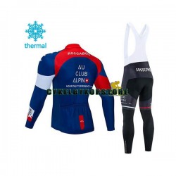 Herr Cykeltröjor Långärmad och Bib Cykeltights Vinter Thermal Fleece 2020 IAM Cycling N002