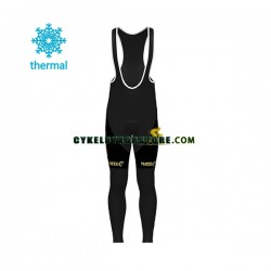 Herr Långa cykelbyxor med hängslen Vinter Thermal Fleece 2020 Lotto Soudal N001