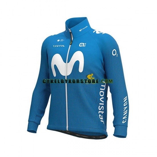 Herr Cykeltröjor Långärmad 2020 Movistar Team N001
