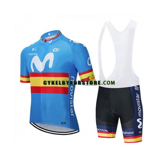 Herr Cykeltröjor och Bib Cykelshorts 2020 Movistar Team N003