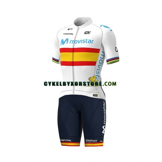 Herr Cykeltröjor och Bib Cykelshorts 2020 Movistar Team N004